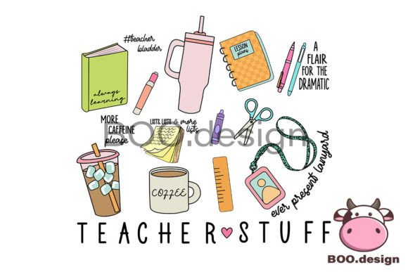 Back to School Png, Teacher Stuff Png: A Graphic Design Asset for Crafts and Branding