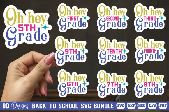 Back to School Sticker Bundle Vol-1: A Graphic Designer’s Take
