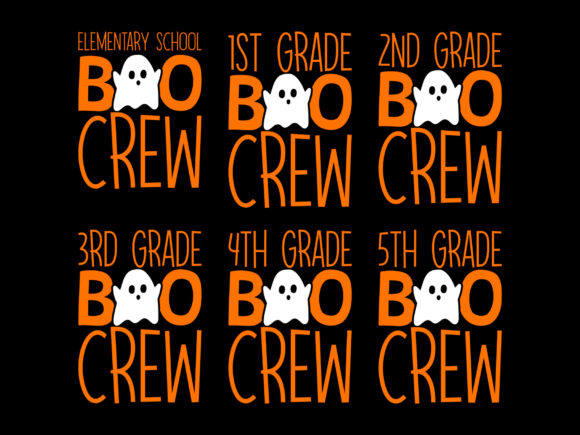 Boo Crew Halloween Back to School Graphics