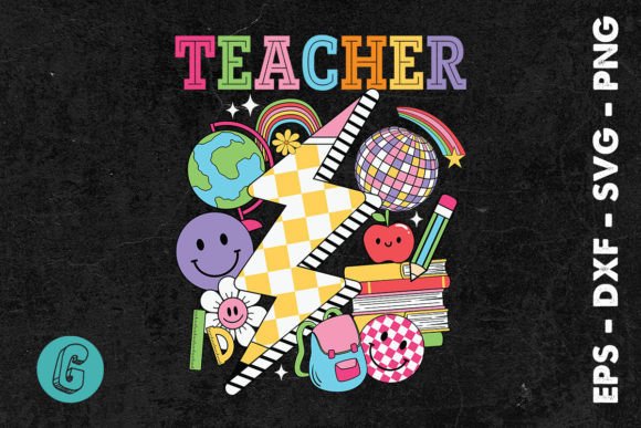 Graphics for Crafts: Groovy Teacher Back to School SVG