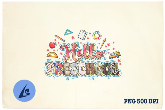 Hello Preschool Back to School Graphics