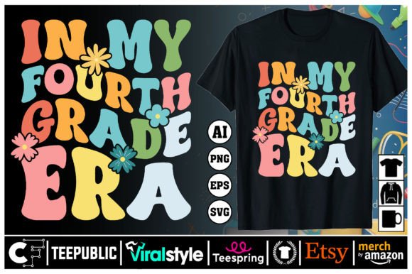 In MY FOURTH Back to School T-shirt Graphics