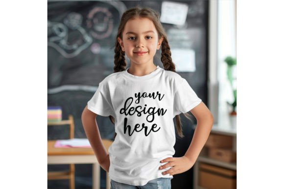 Kids Back To School T-Shirt Mockup