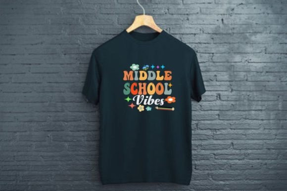 Middle School Vibes - Back to School Graphic Design