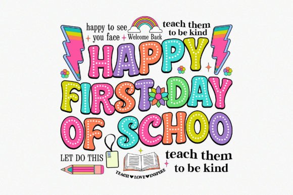 Retro Back to School PNG