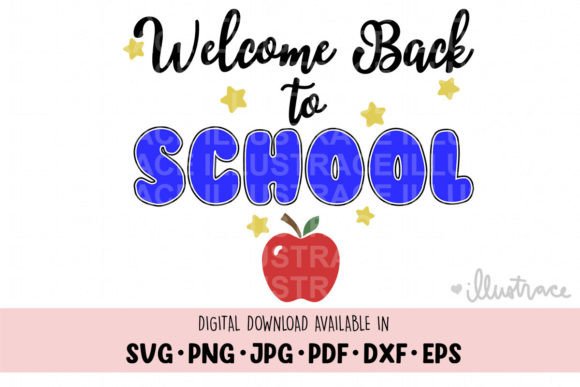 Welcome Back to School Graphics for Crafts